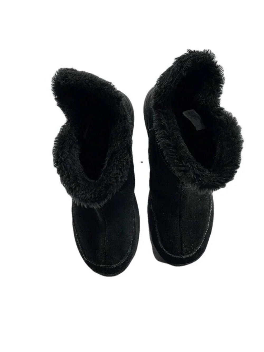 CROFT & BARROW Womens Waterproof Black Suede Winter Boots Size 7